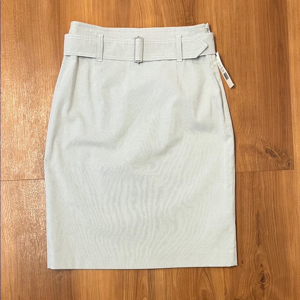 Theory Light Gray Pencil Skirt
